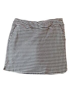 Black & White Gingham Skort | Checkered Mini Skirt Shorts | Cottagecore Preppy